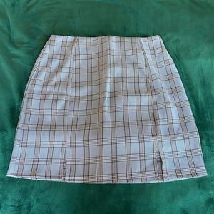 Nasty Gal plaid skirt, NWT, never worn, petite 0